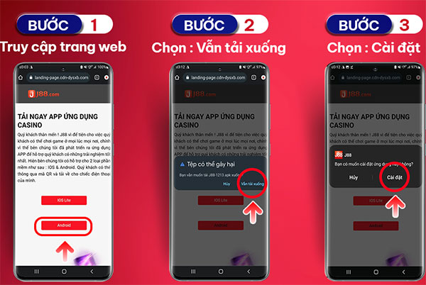 cac buoc tai app j88