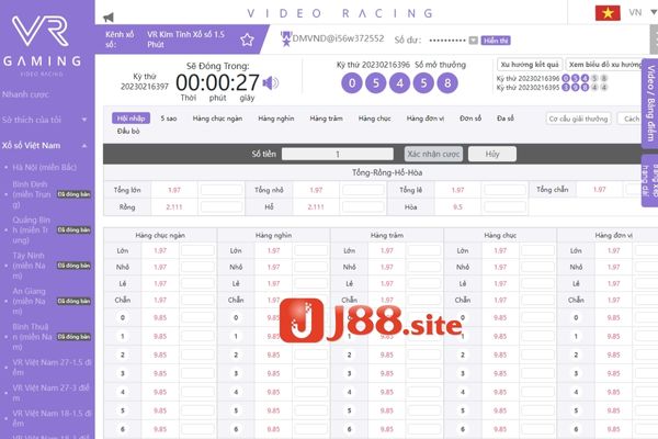 Tổng hợp các sảnh chơi xổ số tại nhà cái J88